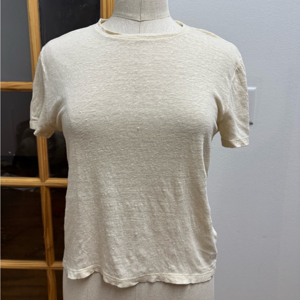 J. Crew Cream Short Sleeve Women's Tee